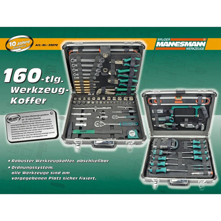 Brüder Mannesmann Set De Unelte, 29078, 160 Buc.