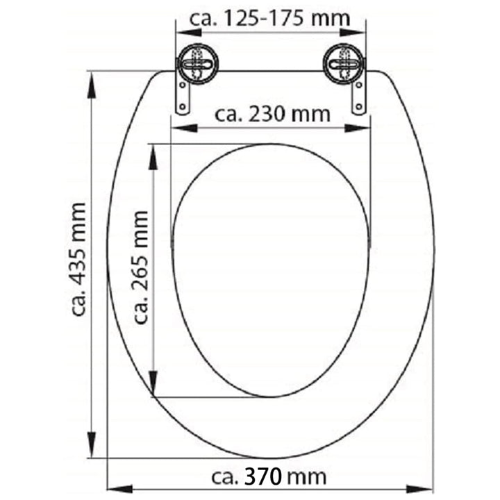 Schütte Scaun De Toaletă "Solid Wood" Mdf Imprimat