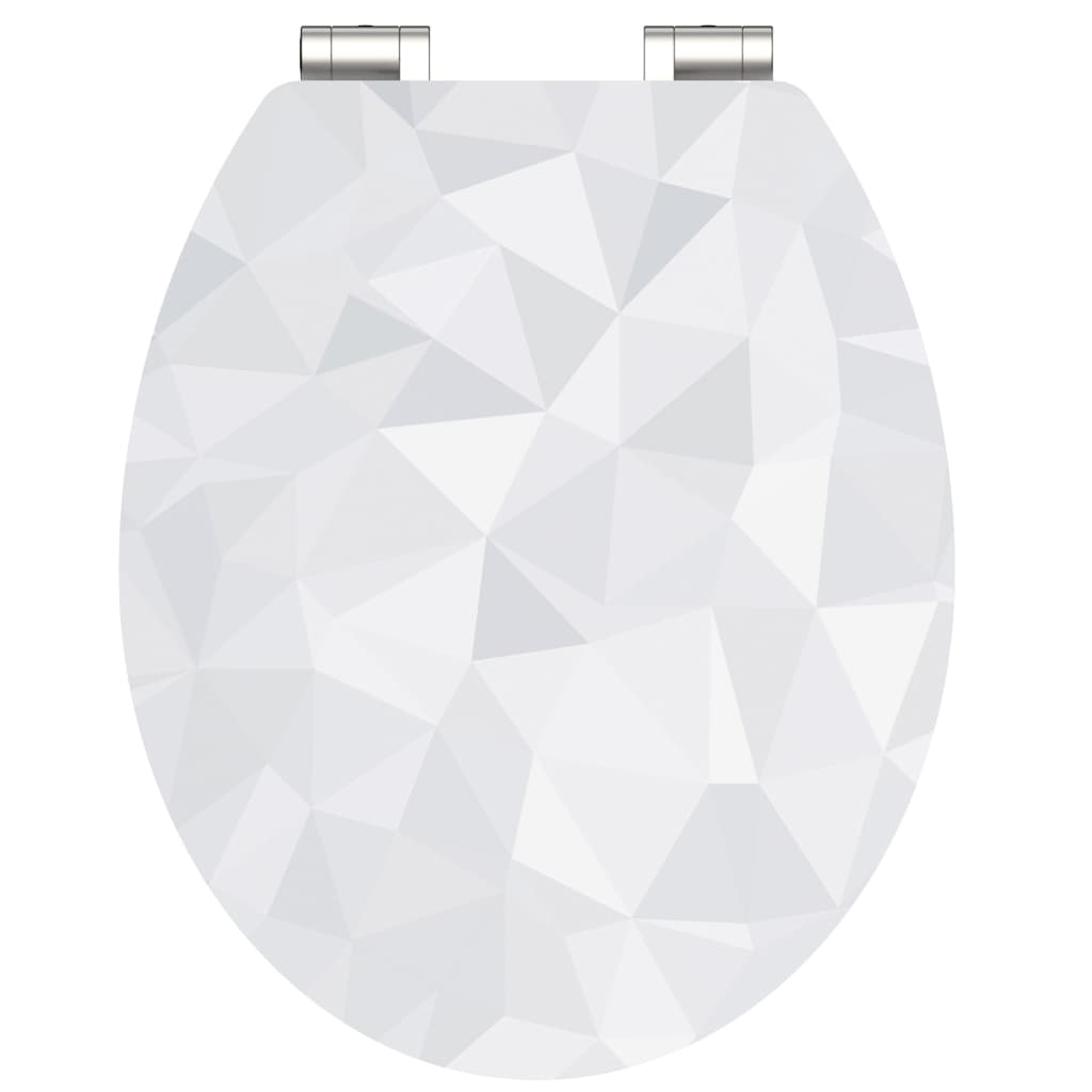 Schütte Scaun Toaletă Diamond Cu Închidere Silențioasă Extralucios Mdf