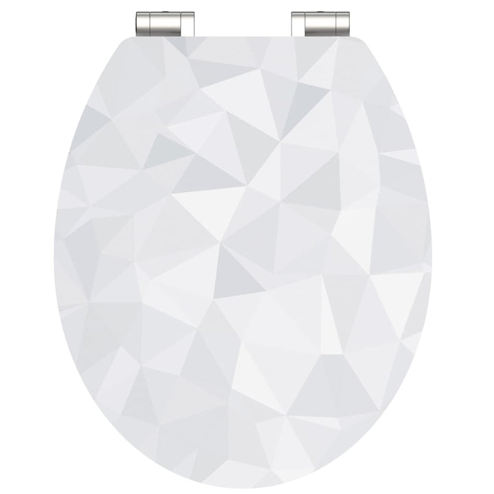 Schütte Scaun Toaletă Diamond Cu Închidere Silențioasă Extralucios Mdf