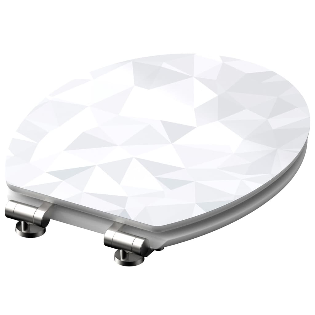 Schütte Scaun Toaletă Diamond Cu Închidere Silențioasă Extralucios Mdf