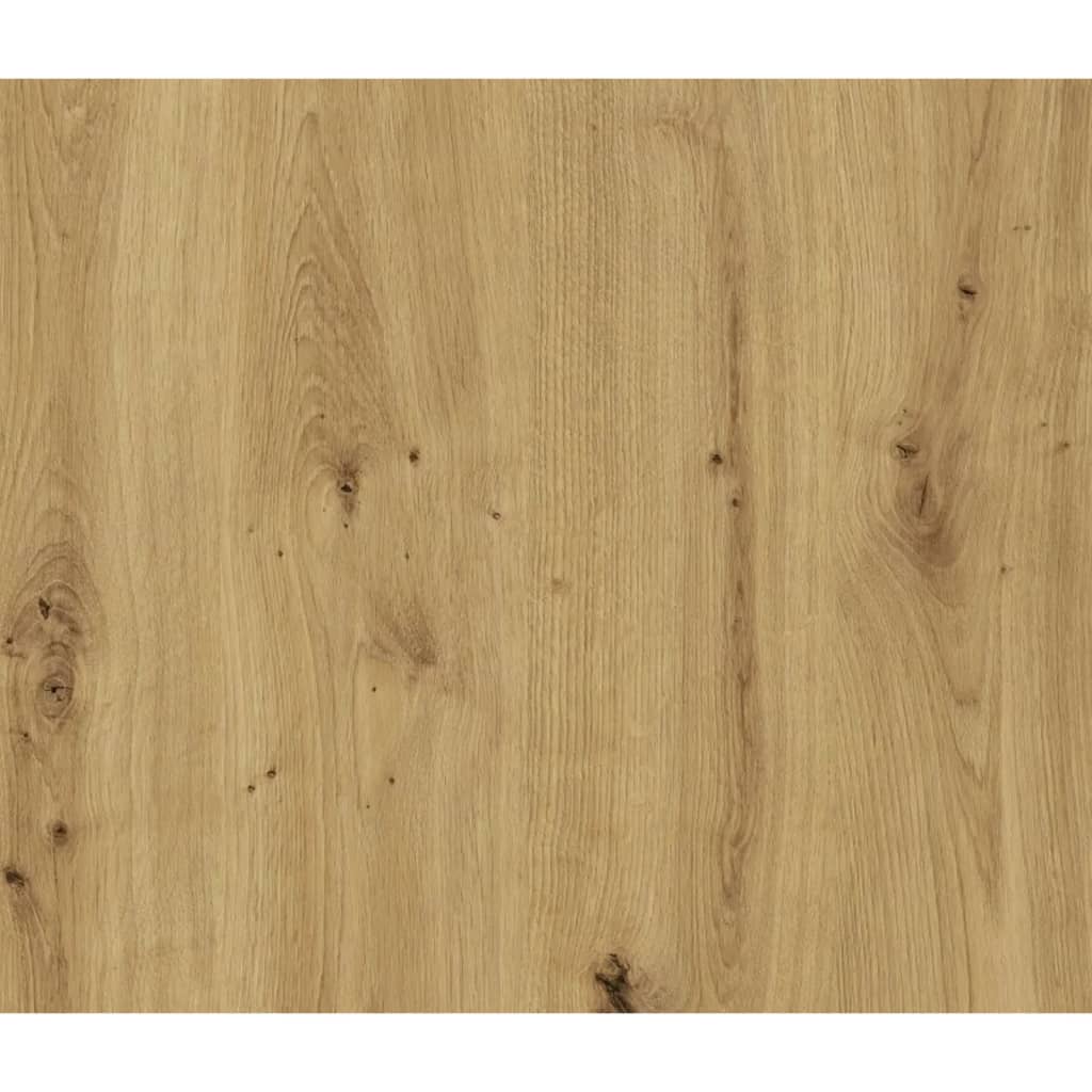 Fmd Cuier Haine Cu Raft Pentru Perete, Matera & Stejar, 50X23X188 Cm