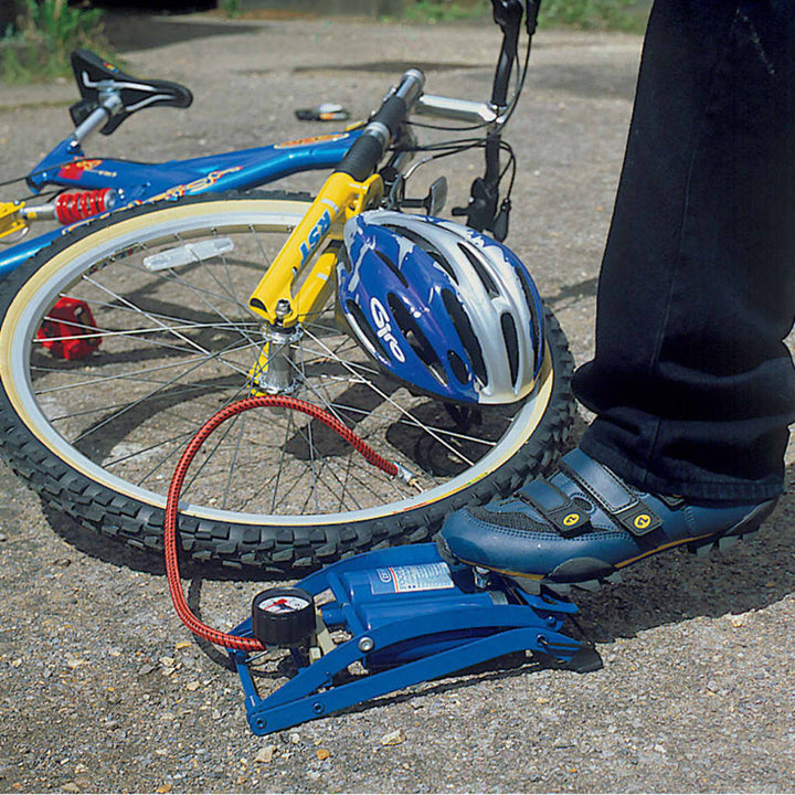Draper Tools Pompă De Picior Dublu Cilindru, Albastru 25996