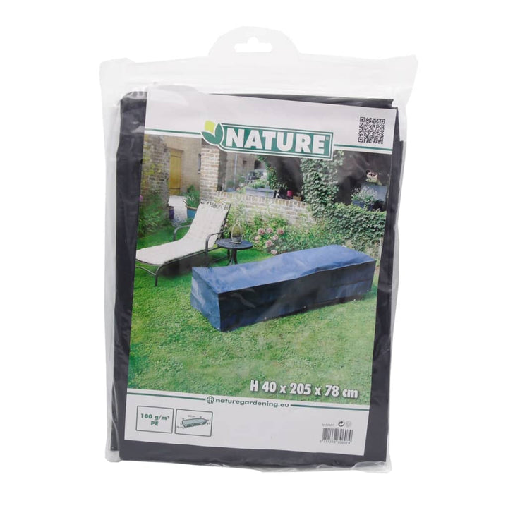 Nature Husă Mobilier De Grădină Pentru Scaune Rabatabile, 205X78X40 Cm
