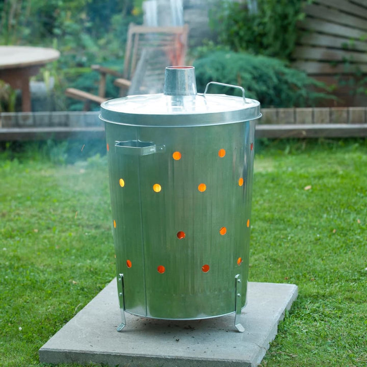 Nature Incinerator De Grădină, 46X46X65 Cm, Oțel Galvanizat,