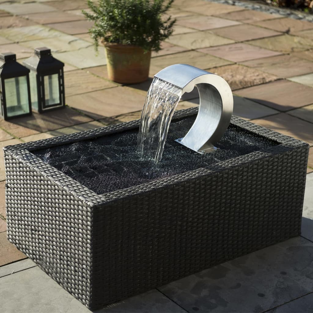 Ubbink Cascadă Mamba, S-Led, Oțel Inoxidabil