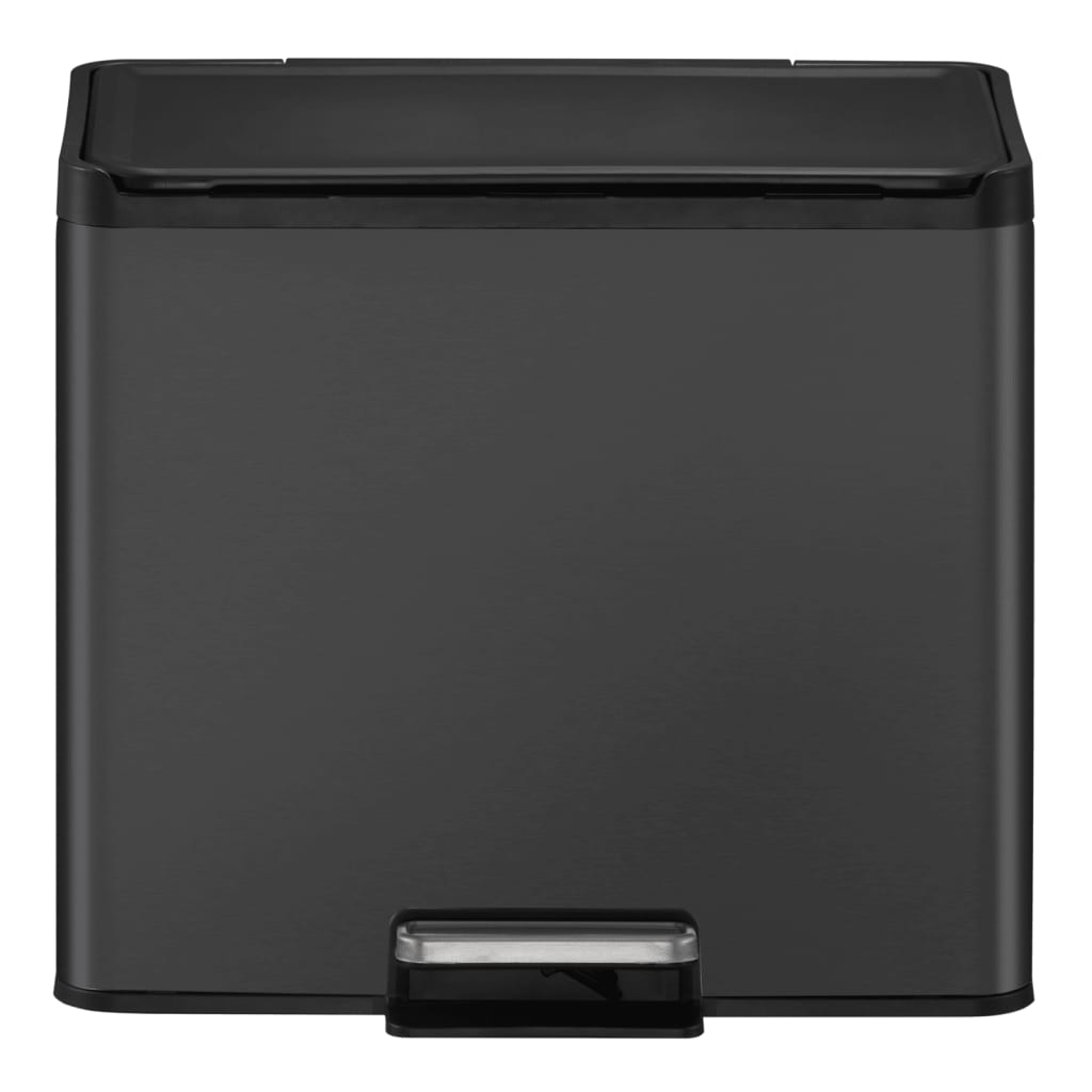Eko Coș De Gunoi Cu Pedală Essential, Negru, 20+9 L