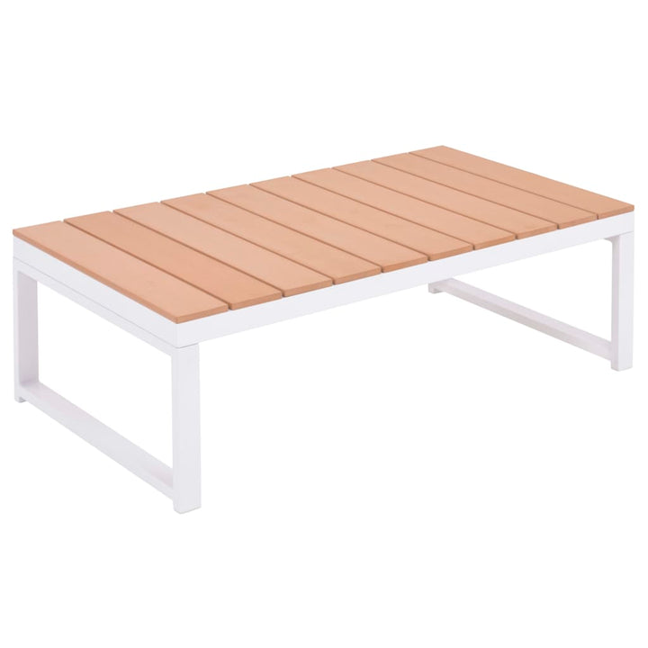 Vixl Set Mobilier De Grădină Cu Perne, 4 Piese, Aluminiu Și Wpc