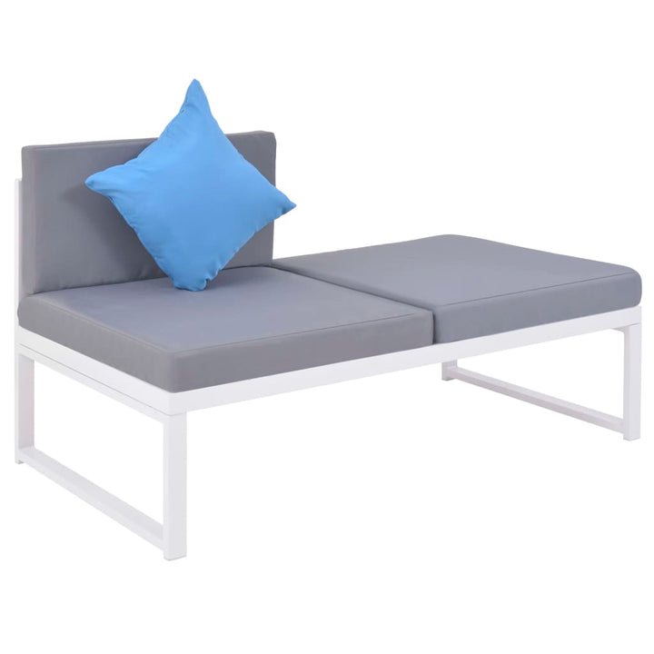 Vixl Set Mobilier De Grădină Cu Perne, 4 Piese, Aluminiu Și Wpc