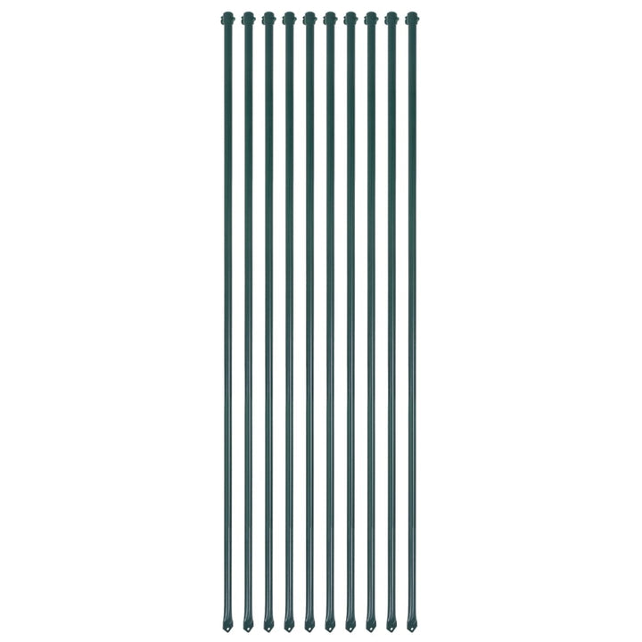 Țăruși Grădină, 10 Buc, 1,5 M, Metal, Verde