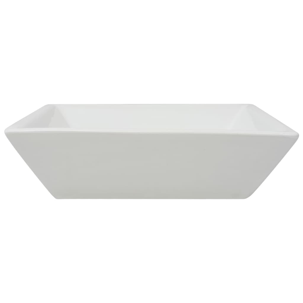 Chiuvetă Ceramică Pătrată, Alb, 41,5 X 41,5 X 12 Cm