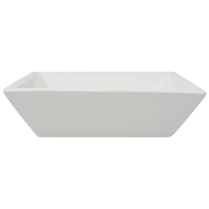 Chiuvetă Ceramică Pătrată, Alb, 41,5 X 41,5 X 12 Cm