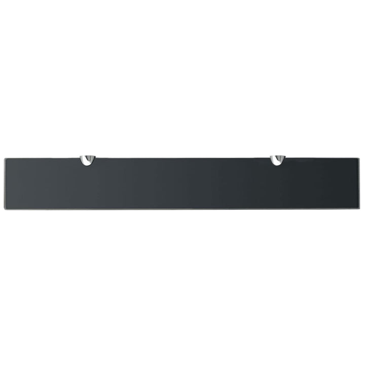 Raft Suspendat Din Sticlă, , 8 Mm Negru