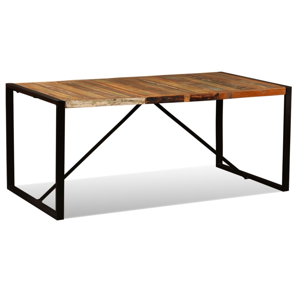 Masă De Bucătărie, 180 Cm, Lemn Masiv Reciclat,