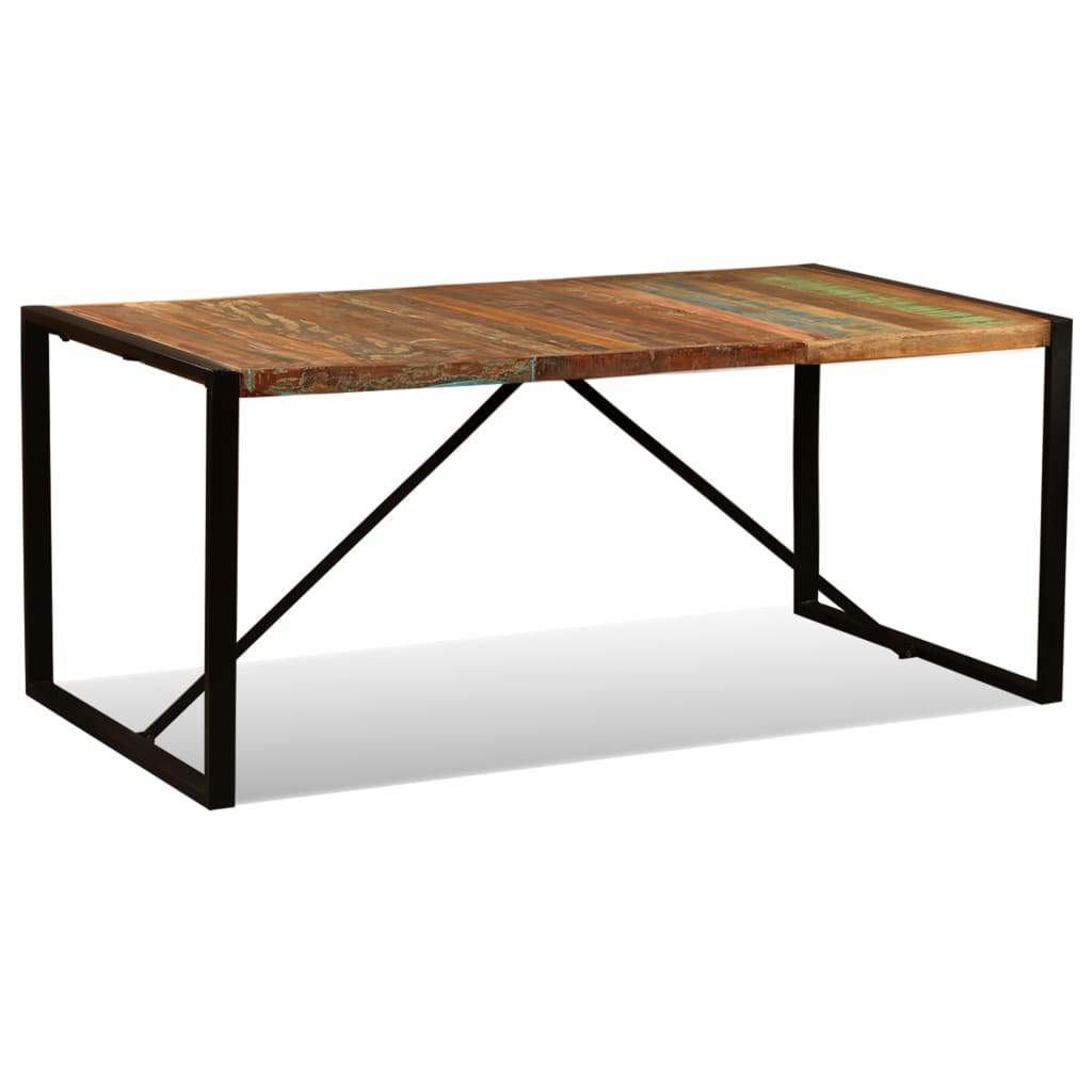 Masă De Bucătărie, 180 Cm, Lemn Masiv Reciclat,
