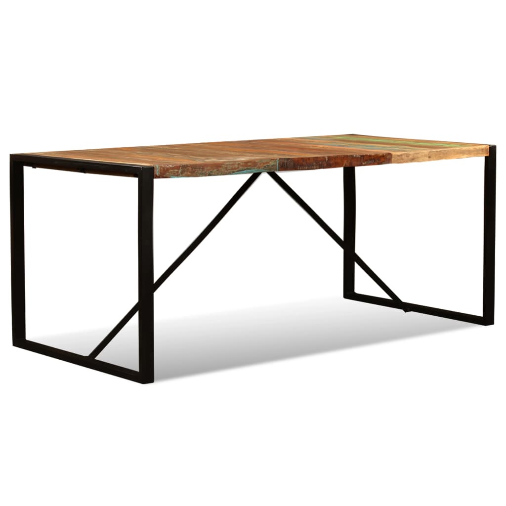 Masă De Bucătărie, 180 Cm, Lemn Masiv Reciclat,