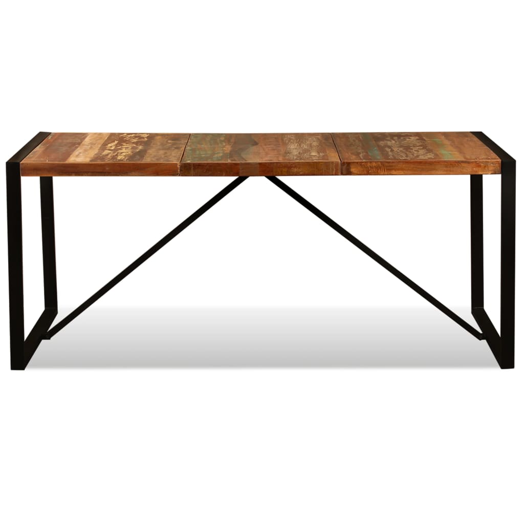 Masă De Bucătărie, 180 Cm, Lemn Masiv Reciclat,