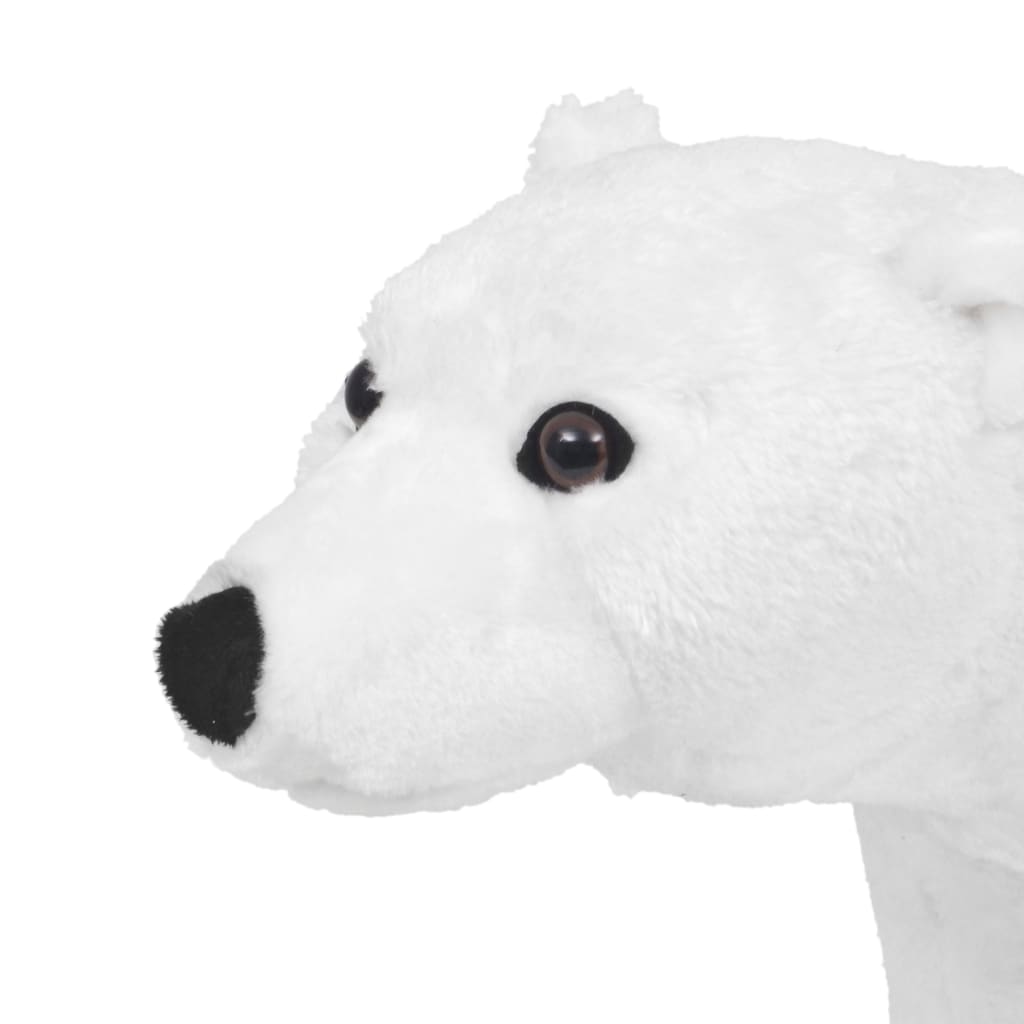 Urs Polar Din Pluș De Jucărie În Picioare, Alb, Xxl