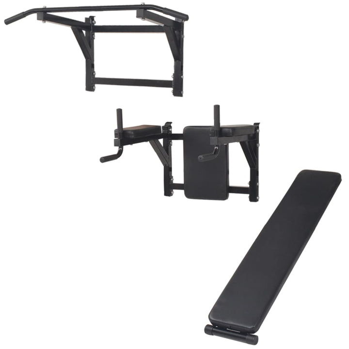 Turn Fitness Multifuncțional De Perete, Negru