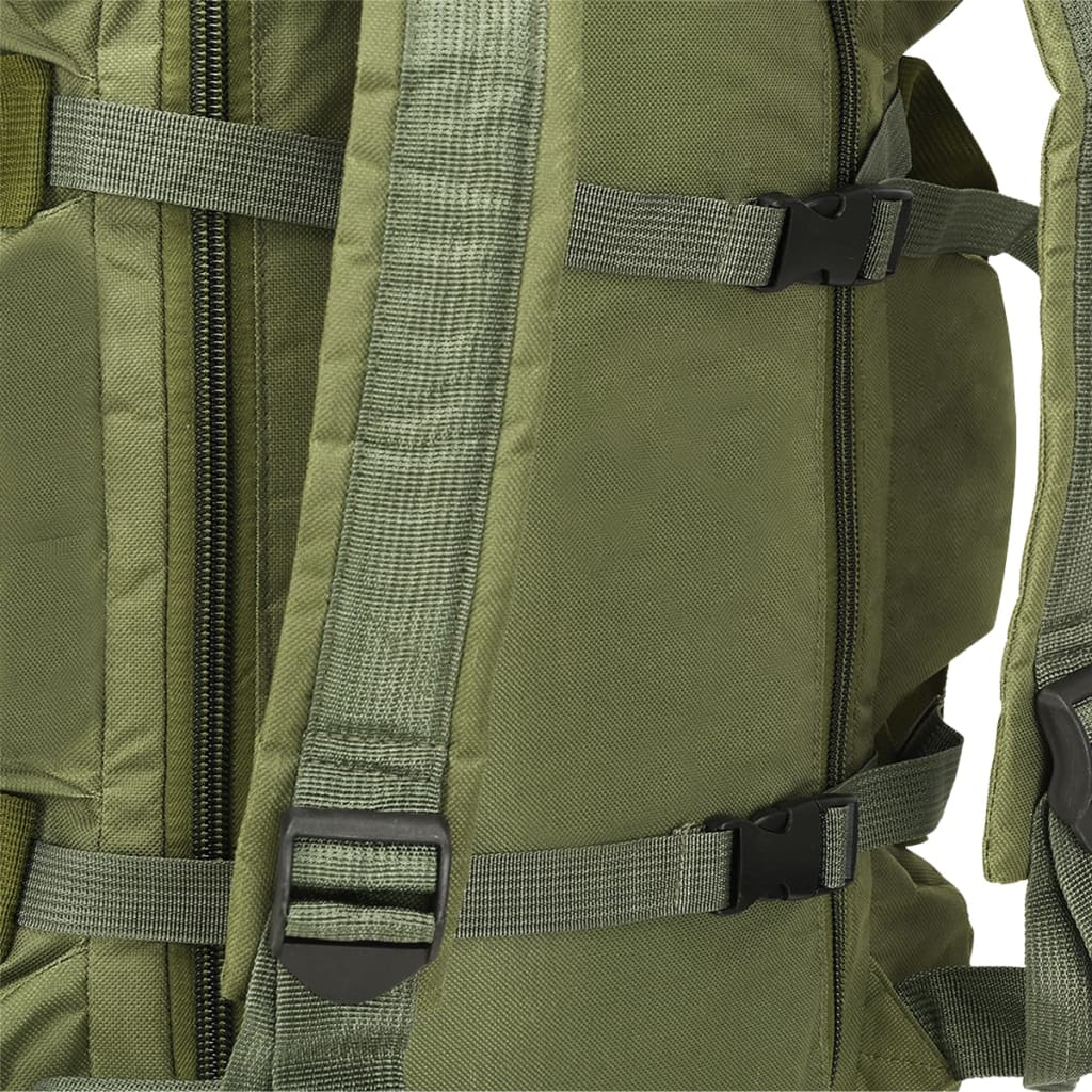 Geantă 3-În-1 În Stil Militar, 90 L, Verde Măsliniu