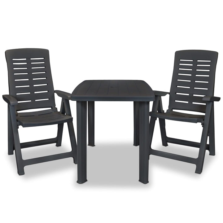 Set Mobilier Bistro, 3 Piese, , Plastic