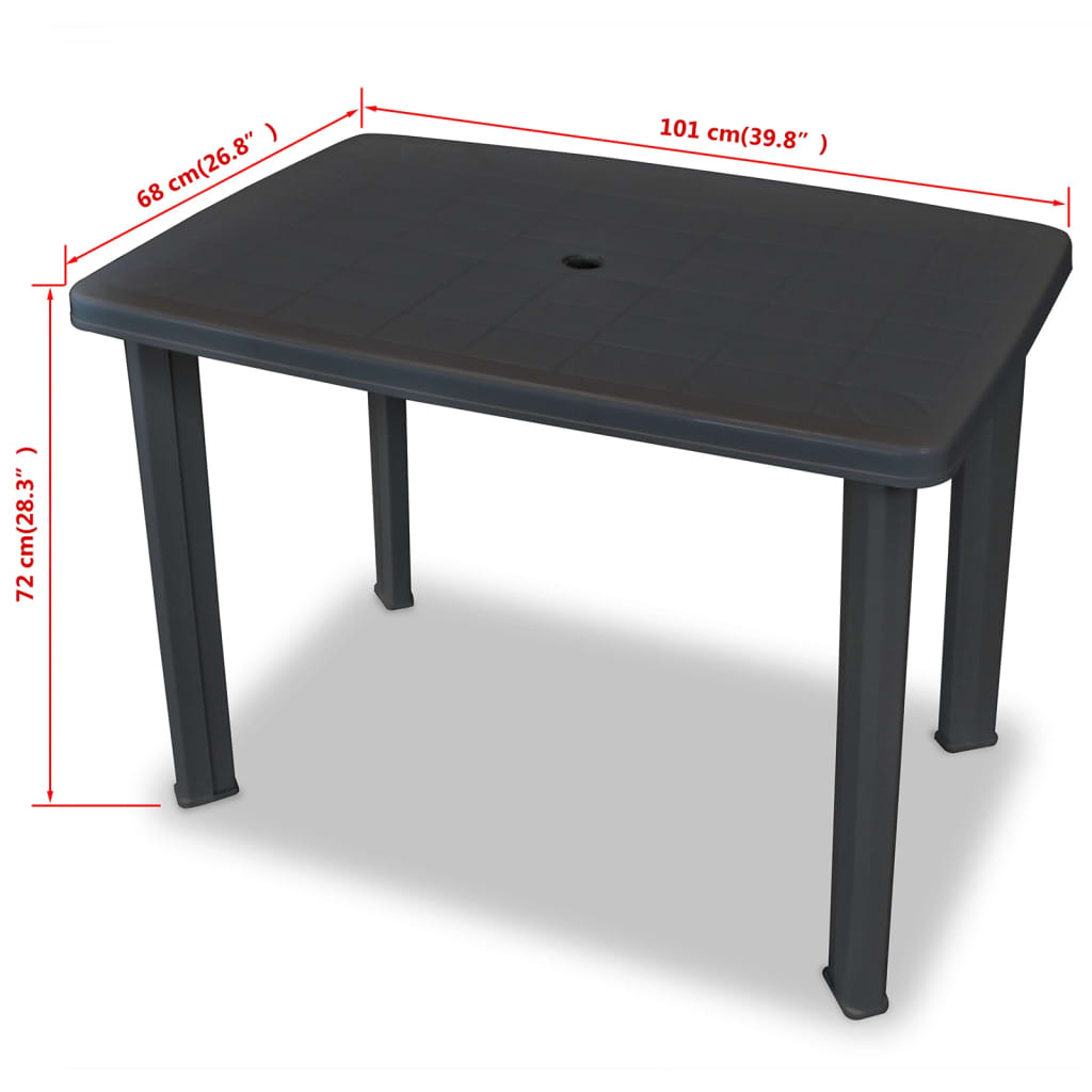 Set Mobilier Bistro, 3 Piese, , Plastic