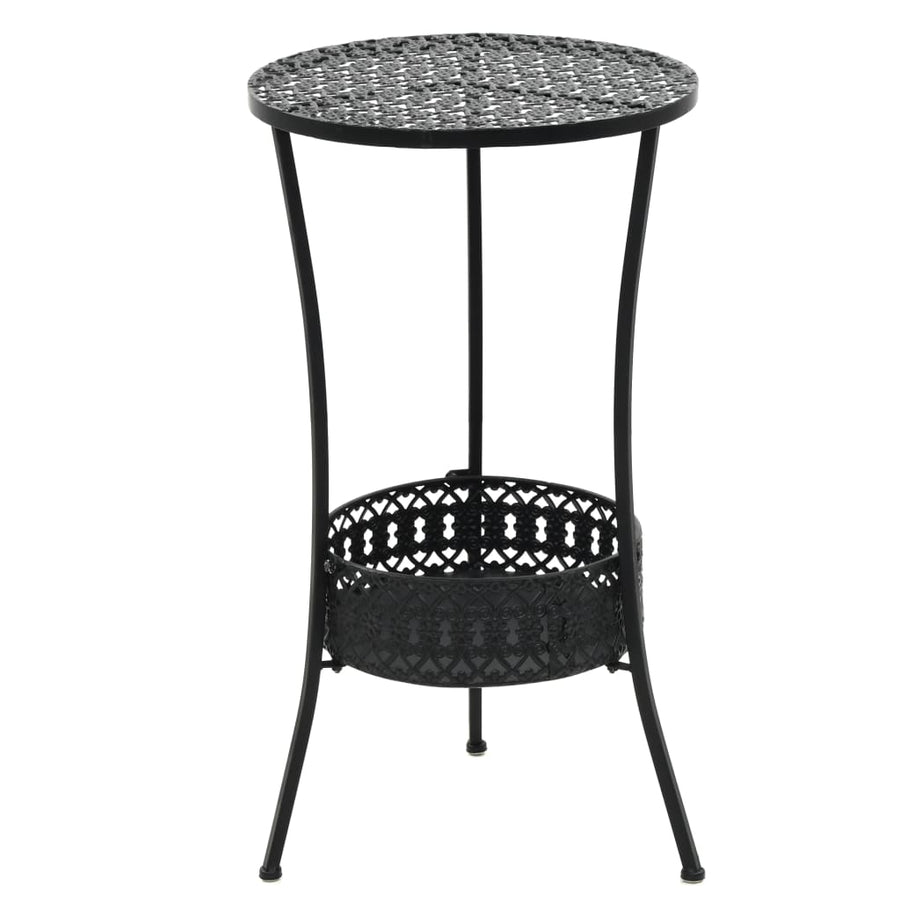 Masă De Bistro, Negru, 40 X 70 Cm, Metal