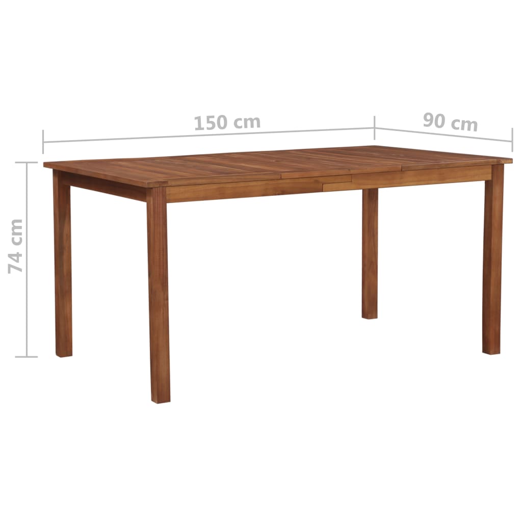 Vixl Set Mobilier De Exterior, 7 Piese, Negru Și Maro, Poliratan