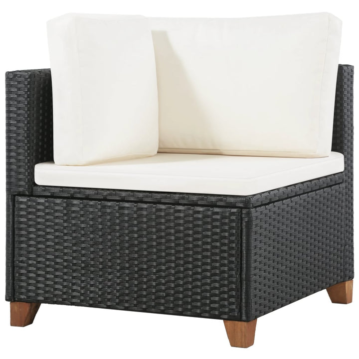 Vixl Set Mobilier De Grădină Cu Perne, 4 Piese, , Poliratan