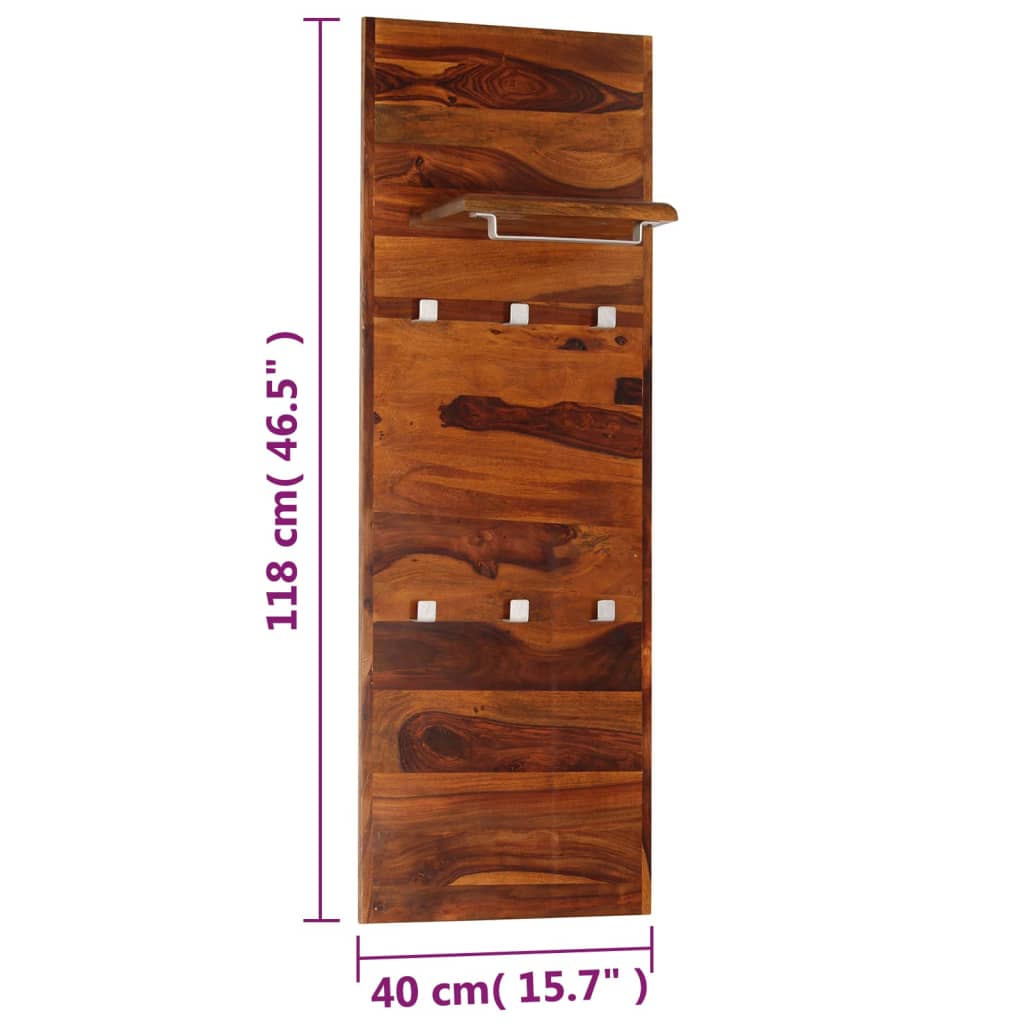 Cuier Haine, 118 X 40 Cm, Lemn Masiv De Palisandru