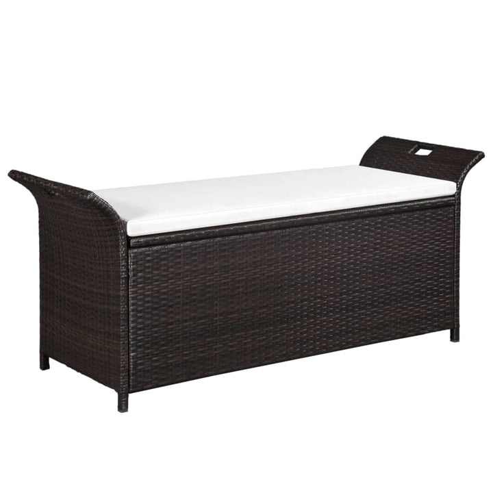 Bancă De Depozitare Cu Pernă, , 138 Cm, Poliratan