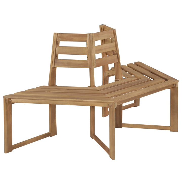Bancă De Copac Semihexagonală 160 Cm Lemn Masiv De Acacia