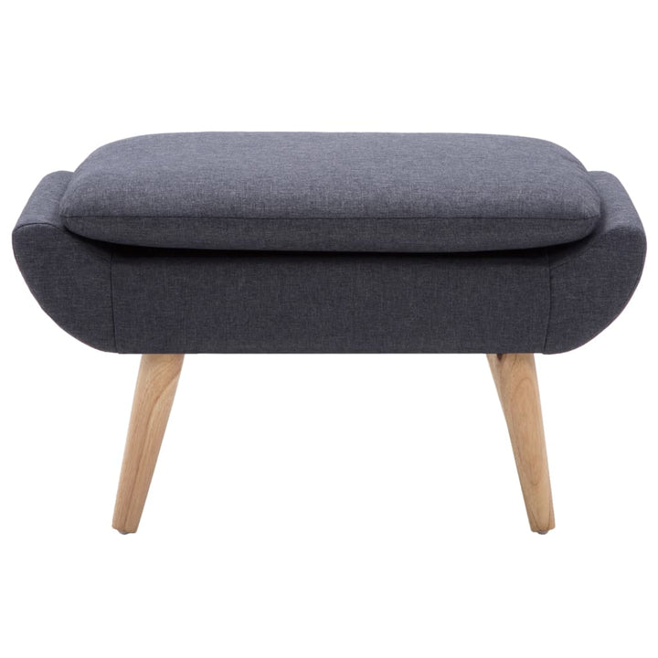 Taburet, Tapițerie Din Material Textil, 73X43X42 Cm, Gri Închis