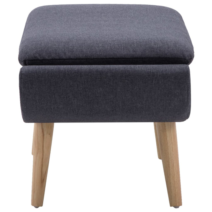 Taburet, Tapițerie Din Material Textil, 73X43X42 Cm, Gri Închis