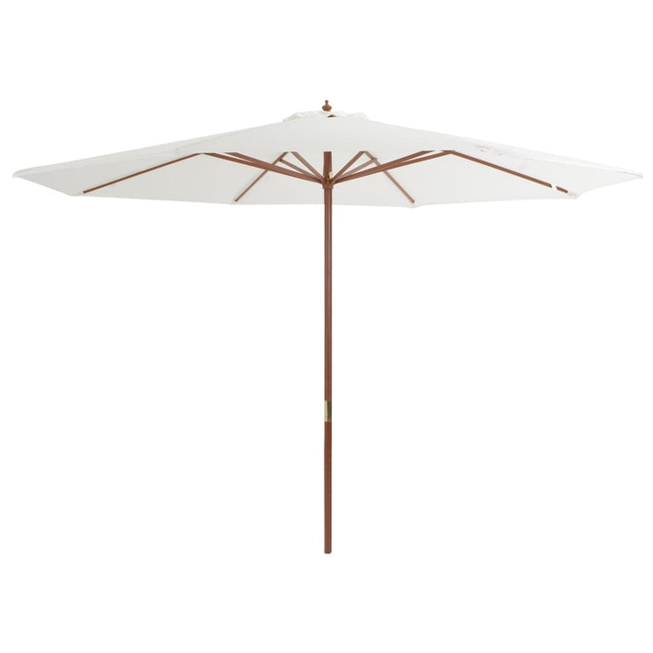 Umbrelă De Soare De Exterior, Stâlp Din Lemn, , 350 Cm