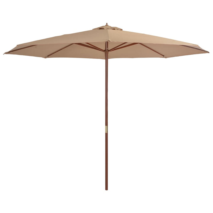 Umbrelă De Soare De Exterior, Stâlp Din Lemn, , 350 Cm