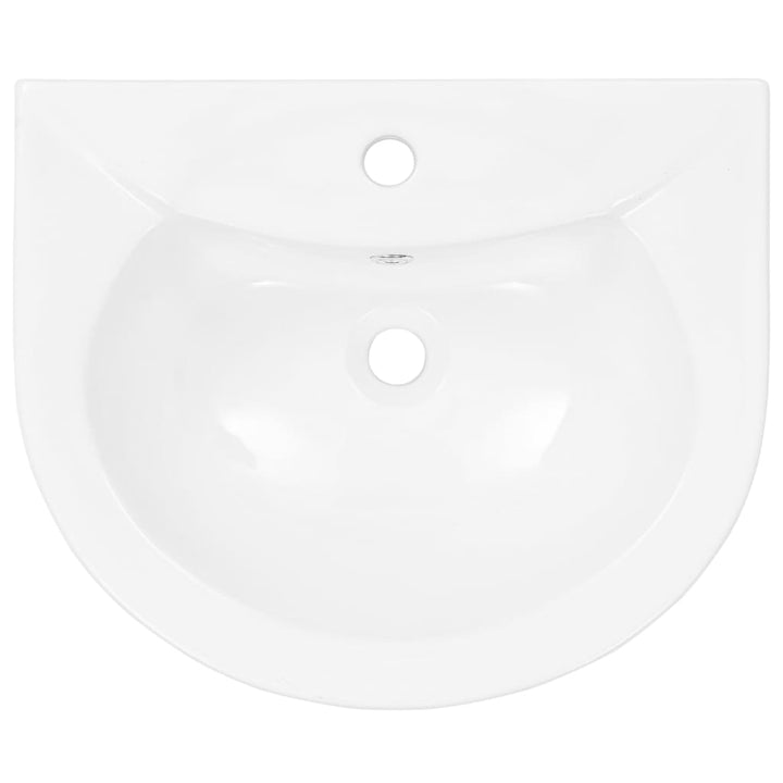 Chiuvetă De Baie Cu Piedestal, Alb, 520X440X190 Mm, Ceramică