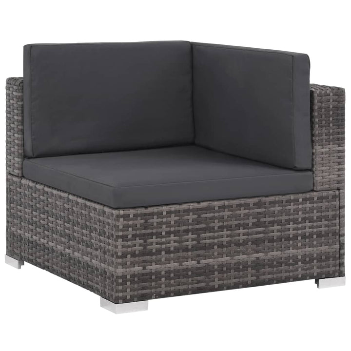 Vixl Set Mobilier De Grădină Cu Perne, 6 Piese, , Poliratan