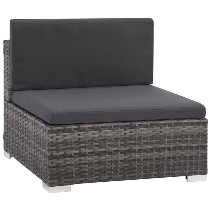 Vixl Set Mobilier De Grădină Cu Perne, 6 Piese, , Poliratan