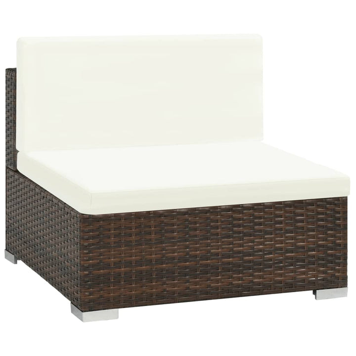 Vixl Set Mobilier De Grădină Cu Perne, 6 Piese, , Poliratan