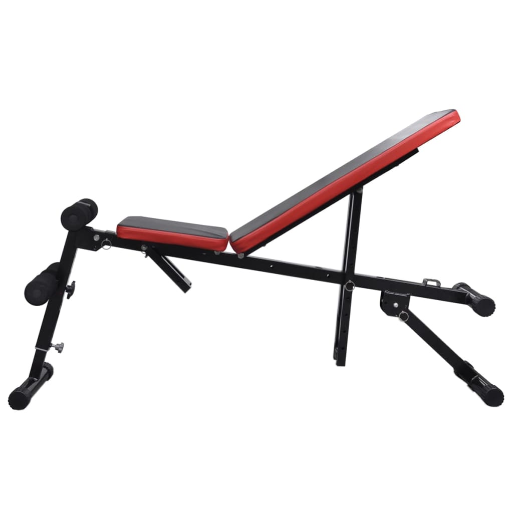 Bancă Reglabilă Pentru Abdomene Cu Set Haltere/Gantere 60,5 Kg