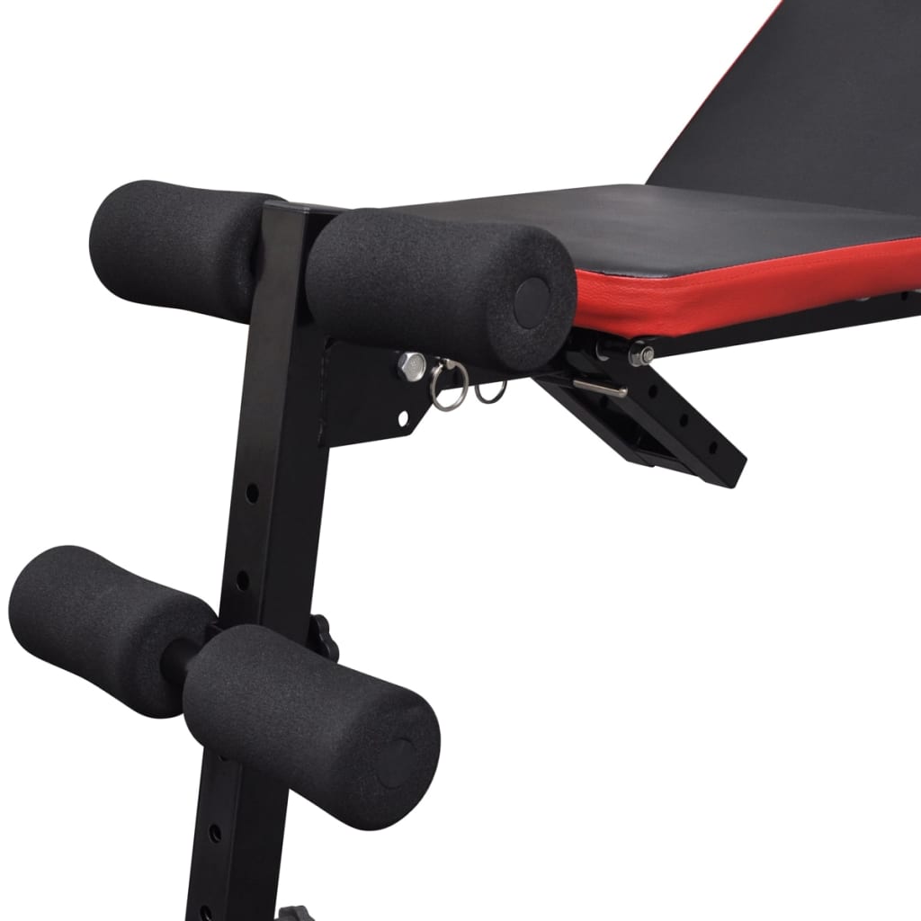 Bancă Reglabilă Pentru Abdomene Cu Set Haltere/Gantere 60,5 Kg
