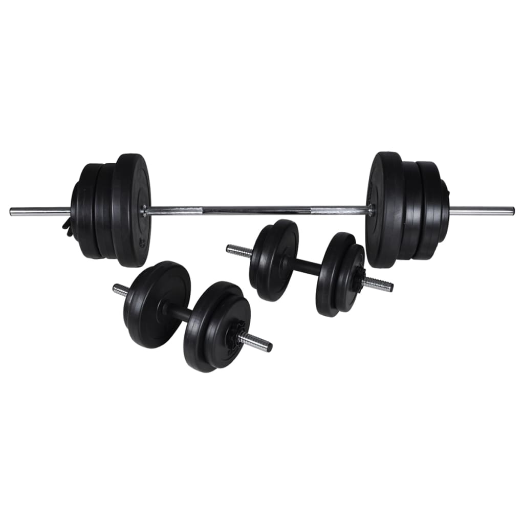 Bancă Reglabilă Pentru Abdomene Cu Set Haltere/Gantere 60,5 Kg