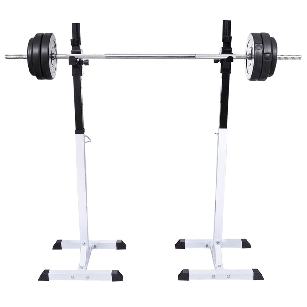 Suport Haltere Genuflexiuni Cu Halteră Și Set Gantere 60,5 Kg