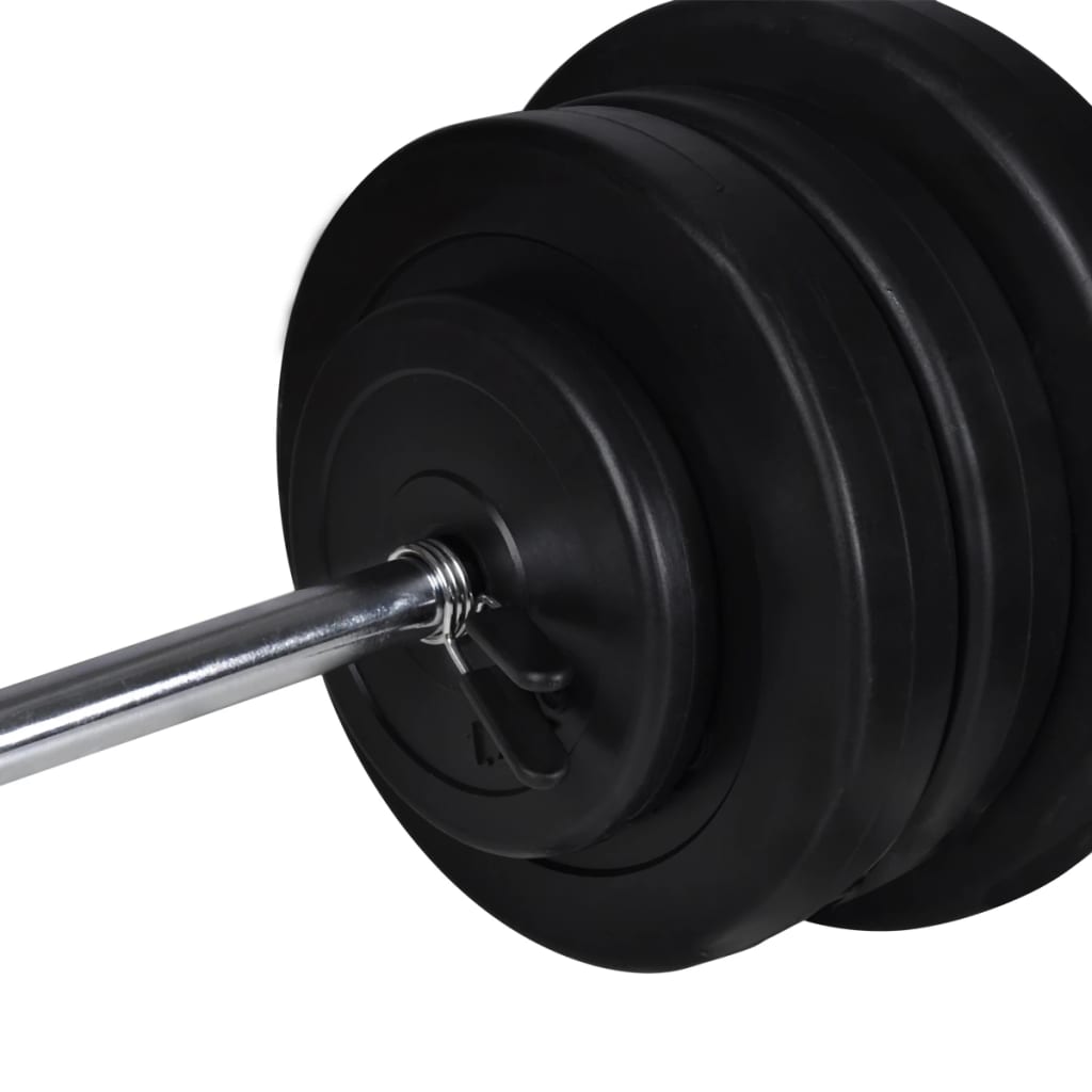 Suport Haltere Genuflexiuni Cu Halteră Și Set Gantere 60,5 Kg