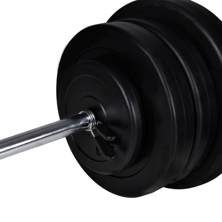 Suport Haltere Genuflexiuni Cu Halteră Și Set Gantere 60,5 Kg