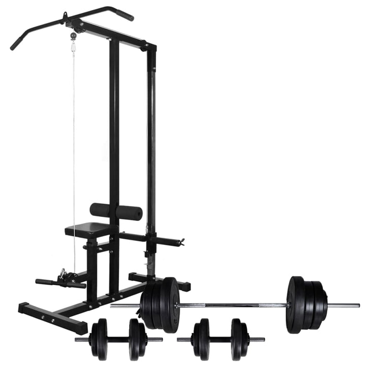 Turn De Forță Cu Set De Haltere & Gantere 30,5 Kg