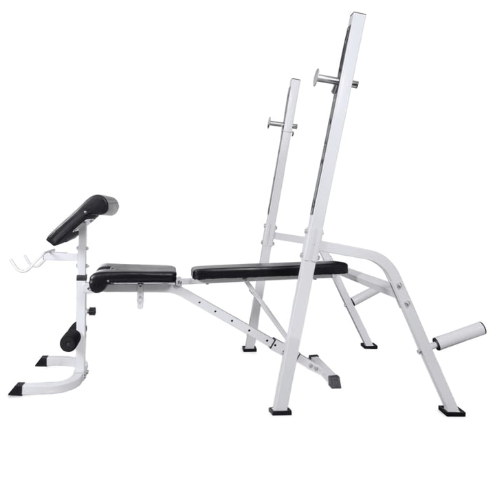 Bancă Antrenament Rastel Greutăți, Set Haltere/Gantere, 60,5Kg