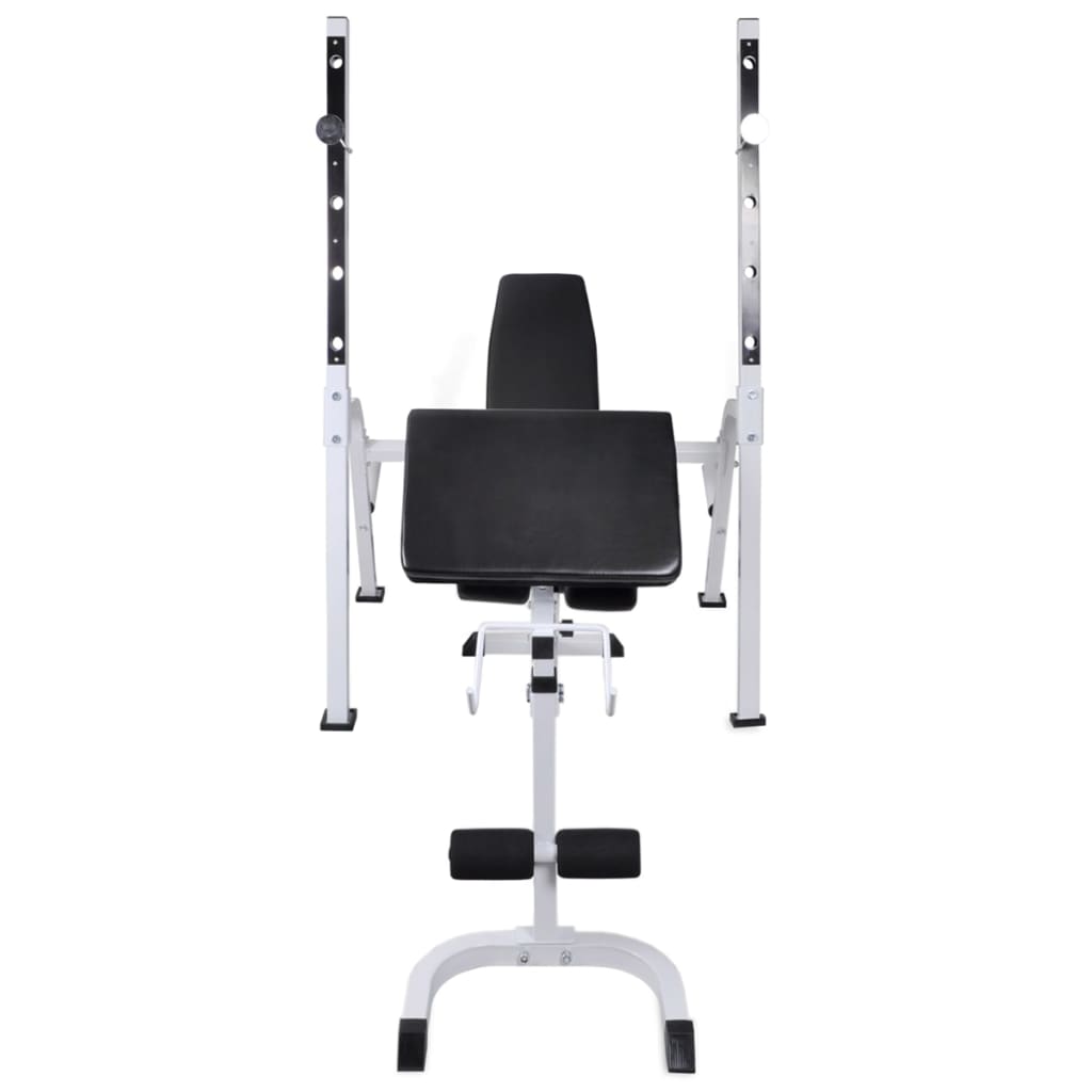 Bancă Antrenament Rastel Greutăți, Set Haltere/Gantere, 60,5Kg