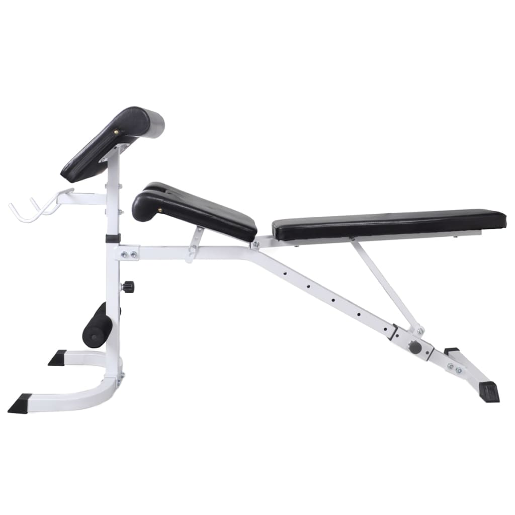 Bancă Antrenament Rastel Greutăți, Set Haltere/Gantere, 60,5Kg